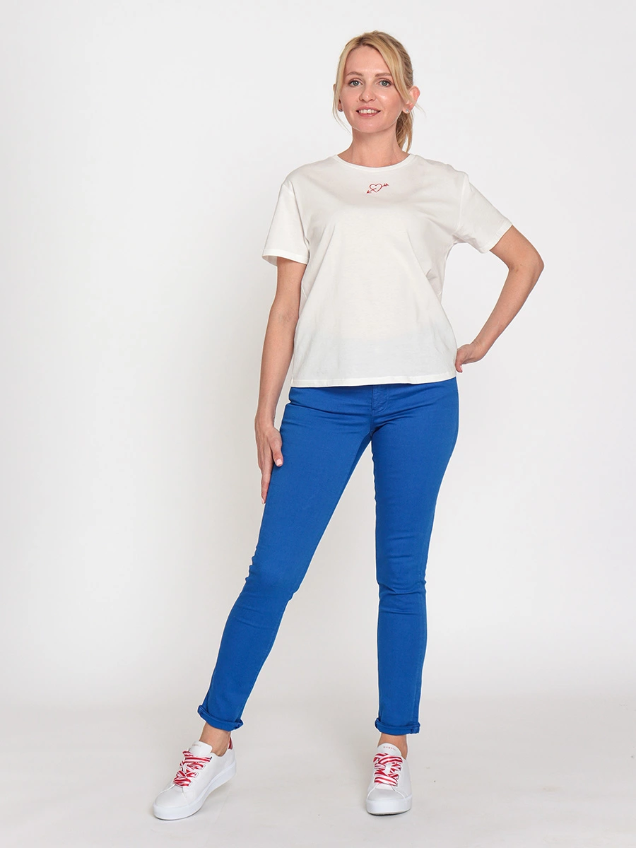 Приталенные хлопковые брюки